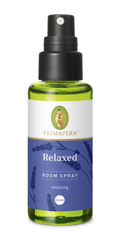 Økologisk Relaxed Room Spray fra Primavera fås hos Saltlampen.dk