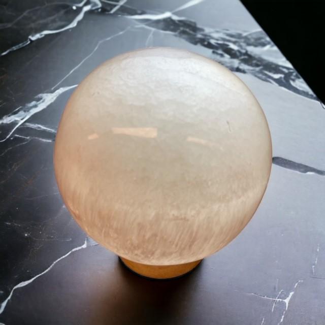 Selenit kugle lampe med LED lys